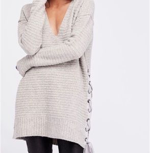 Free People tie side sweater